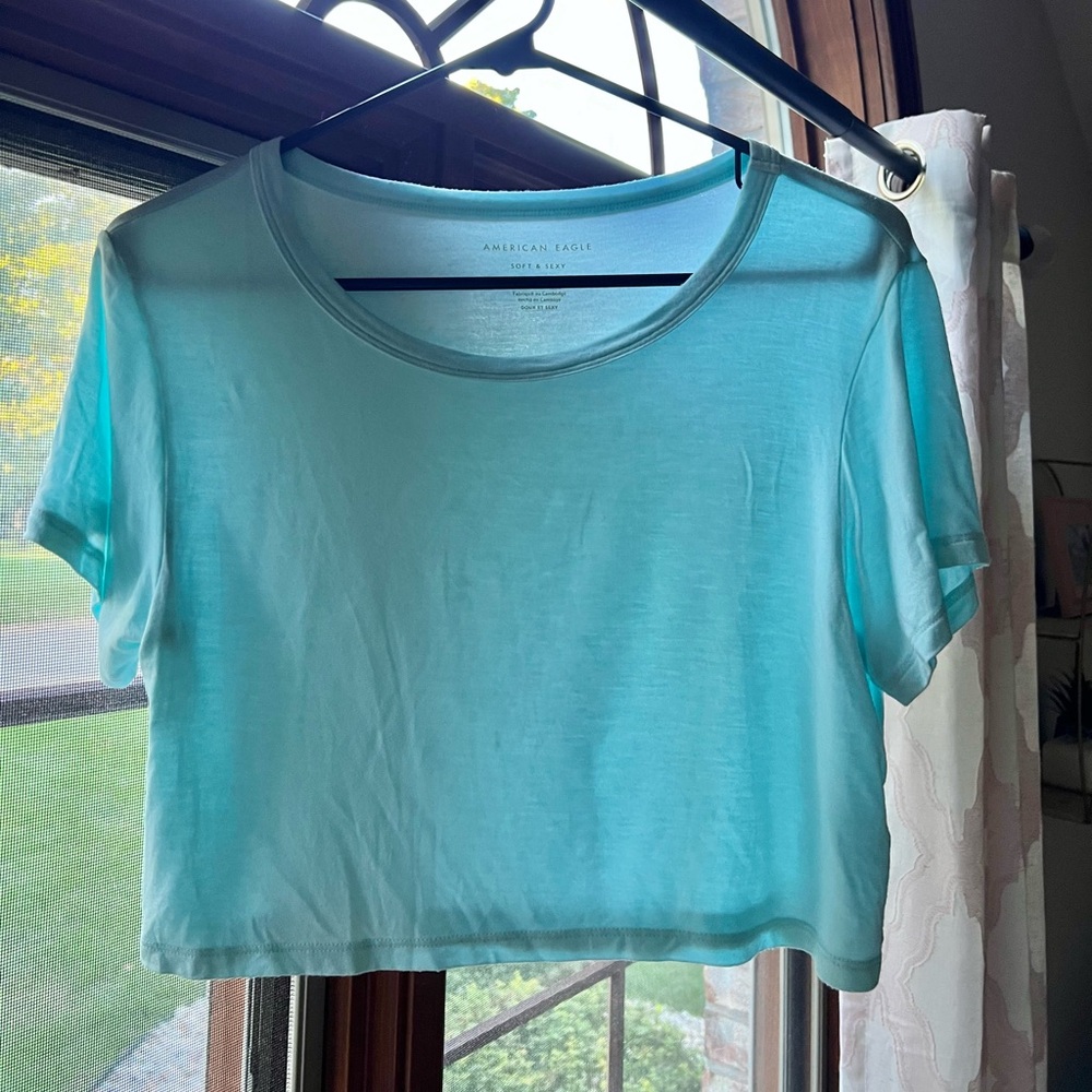 American Eagle Crop Tee
